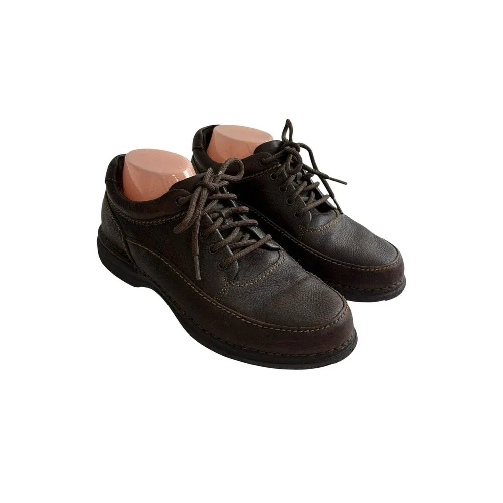 Rockport Men Shoe Size 9  Encounter Dark Brown Leather Dress Comfort Casual